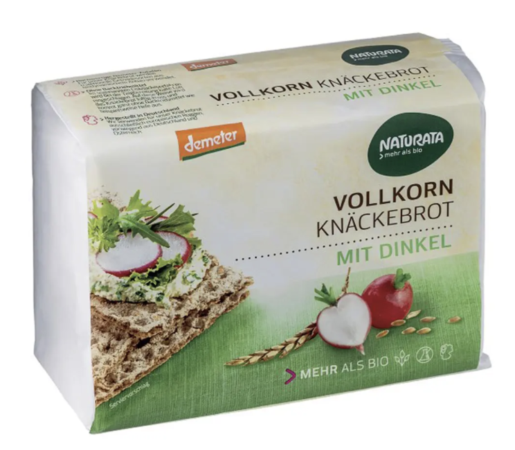 Хлібці Naturata житні органічні цільнозернові з додаванням спельти 250г